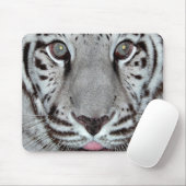 Weißer Tiger Mousepad (Mit Mouse)