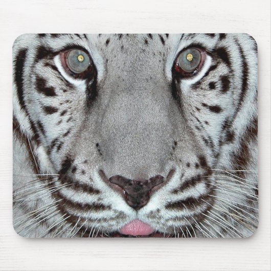 Weißer Tiger Mousepad (Vorne)