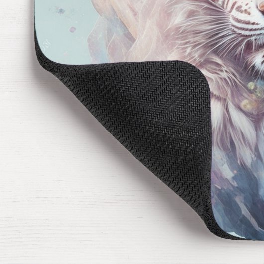 "Weißer Tiger" Mousepad (Ecke)