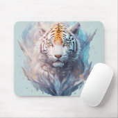 "Weißer Tiger" Mousepad (Mit Mouse)