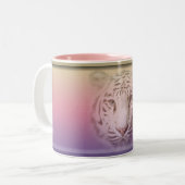 Weißer Tiger Mug02 Zweifarbige Tasse (Vorderseite Links)