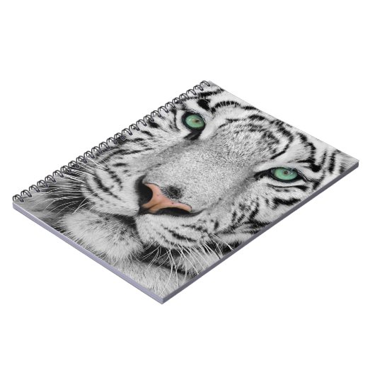 Weißer Tiger Notizblock (Linke Seite)