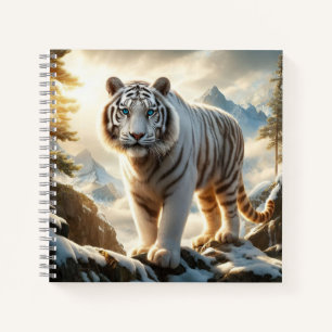 Weißer Tiger Notizblock