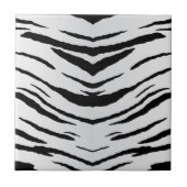 Weißer Tiger oder Zebra Striped Fliese (Vorderseite)