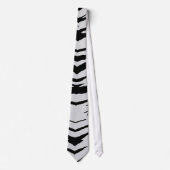 Weißer Tiger oder Zebra Striped Krawatte (Vorderseite)
