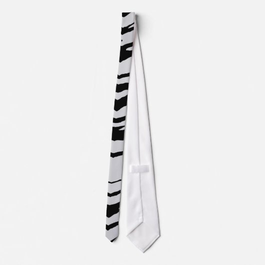 Weißer Tiger oder Zebra Striped Krawatte (Rückseite)