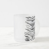 Weißer Tiger oder Zebra Striped Mattglastasse (VorderseiteRechts)