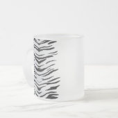 Weißer Tiger oder Zebra Striped Mattglastasse (Vorderseite Links)