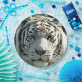 Weißer Tiger Pappteller (Party)