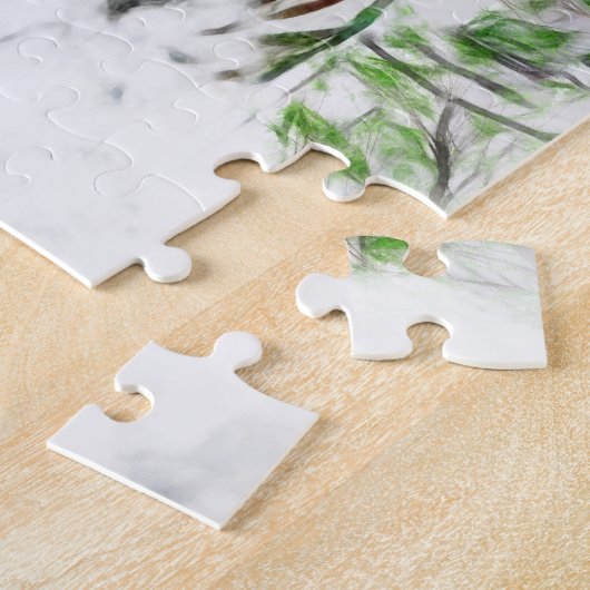 Weißer Tiger Puzzle (Seite)