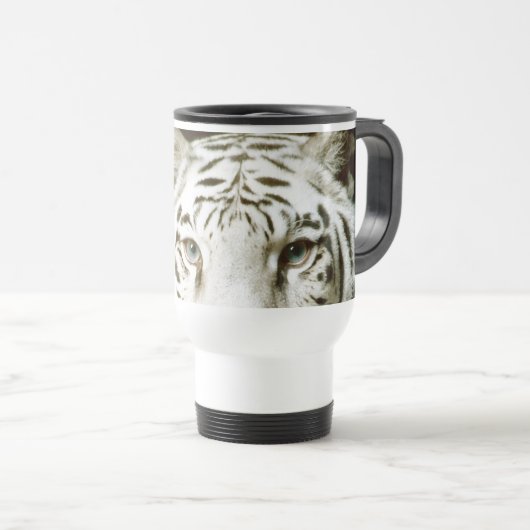 Weißer Tiger Reisebecher (VorderseiteRechts)