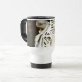 Weißer Tiger Reisebecher (Vorderseite Links)