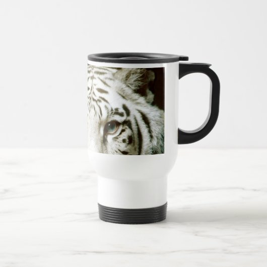 Weißer Tiger Reisebecher (Rechts)