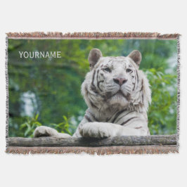 Weißer Tiger-Schwertdecke Decke