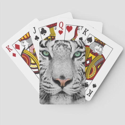 Weißer Tiger Spielkarten (Rückseite)