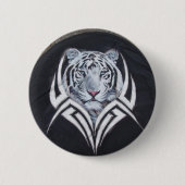 Weißer Tiger Stammes- Button (Vorderseite)
