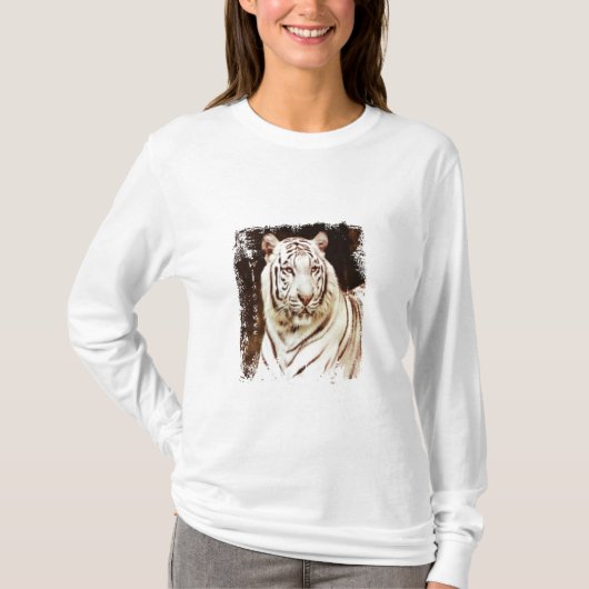 Weißer Tiger T-Shirt (Vorderseite)