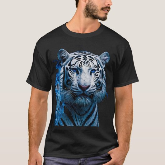 Weißer Tiger T-Shirt (Vorderseite)
