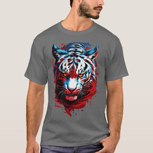 Weißer Tiger T-Shirt (Vorderseite)