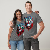 Weißer Tiger T-Shirt (Unisex)
