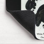 Weißer Tiger-Tatzen-Druck Mousepad (Ecke)