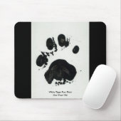 Weißer Tiger-Tatzen-Druck Mousepad (Mit Mouse)