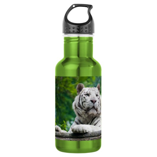 Weißer Tiger Trinkflasche (Vorderseite)