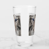 Weißer Tigerkopf Wildtier Ästhetik Glas (Links)