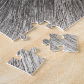 Weißer Tigerkopf Wildtier Ästhetik Puzzle (Seite)