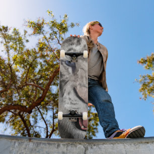 Weißer Tigerkopf Wildtier Ästhetik Skateboard