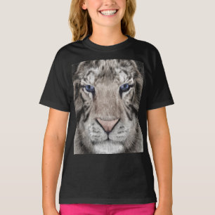 Weißer Tigerkopf Wildtier-Ästhetik T-Shirt