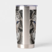 Weißer Tigerkopf Wildtier Ästhetik Thermobecher (Links)