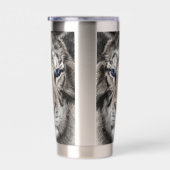 Weißer Tigerkopf Wildtier Ästhetik Thermobecher (Rechts)