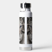 Weißer Tigerkopf Wildtier Ästhetik Trinkflasche (rechts)