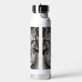 Weißer Tigerkopf Wildtier Ästhetik Trinkflasche (Links)