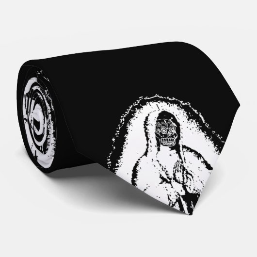 weißer Tod Krawatte (Gerollt)