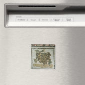 Weißer Traubenstrauch, römisches Mosaik Magnet (In Situ (Geschirrspüler))