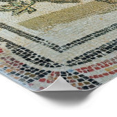 Weißer Traubenstrauch, römisches Mosaik Poster (Ecke)