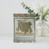 Weißer Traubenstrauch, römisches Mosaik Postkarte (Stehend Vorderseite)