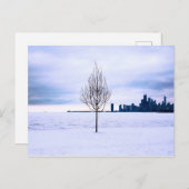 Weißer Traum - Winter in Chicago, Postkarte (Vorne/Hinten)