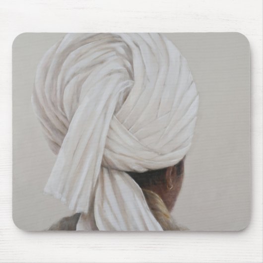 Weißer Turban 2014 Mousepad (Vorne)