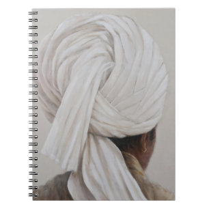 Weißer Turban 2014 Notizblock