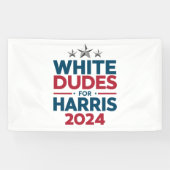 Weißer Typ für die Harris-Wahl 2024 Banner (Horizontal)