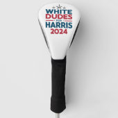 Weißer Typ für die Harris-Wahl 2024 Golf Headcover (Vorderseite)