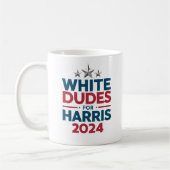 Weißer Typ für die Harris-Wahl 2024 Kaffeetasse (Links)