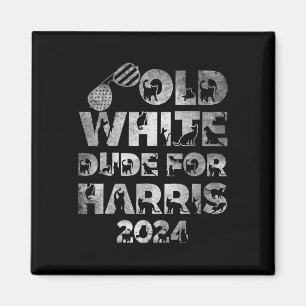 Weißer Typ für Harris Kamala Harris 2024 Präsident Magnet