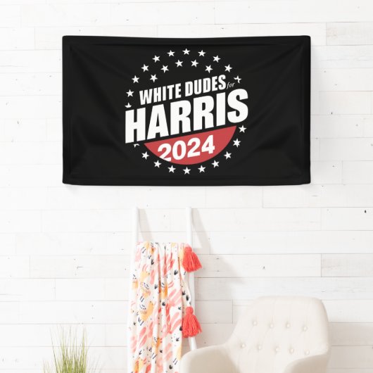 Weißer Typ für Kamala Harris 2024 Banner (Insitu)