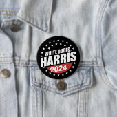 Weißer Typ für Kamala Harris 2024 Button (Beispiel)