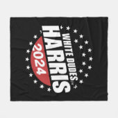 Weißer Typ für Kamala Harris 2024 Fleecedecke (Vorderseite (Horizontal))