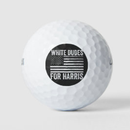 Weißer Typ für Kamala Harris 2024 Golfball